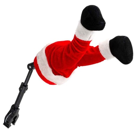 Santas legs red