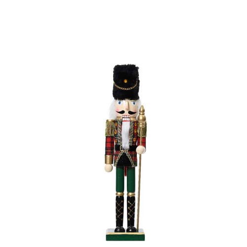 Nutcracker pinewood bear head 25cm