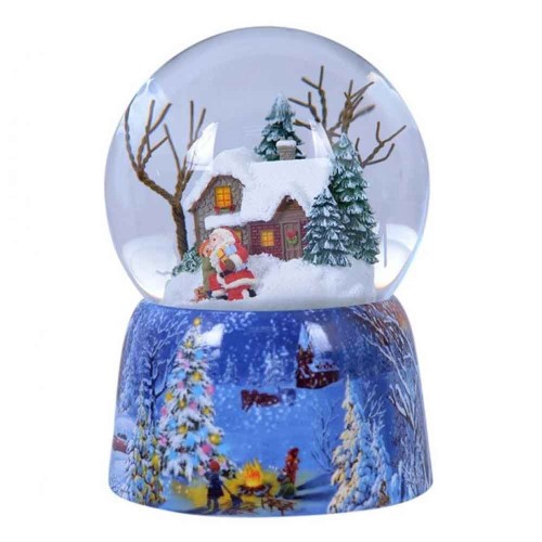 Snow globe Christmas house 10cm