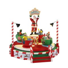 Santa's Peppermint Teacup Spinner Lemax