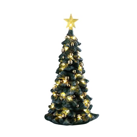 Snowy Christmas Tree, Clear Light Lemax