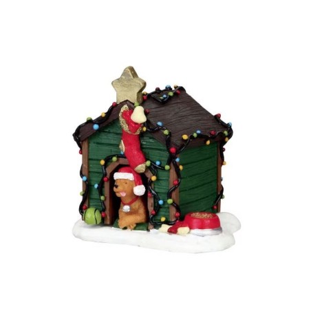 Decorated Light Doghouse Lemax