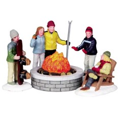 Fire Pit, Set Of 5 Lemax