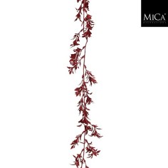 Garland leaves red 180cm