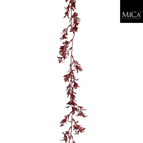 Garland leaves red 180cm