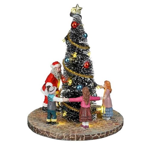 Dancing around the christmas tree