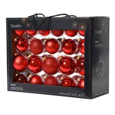 bolas de navidad rojas
