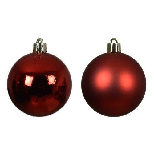 Box 6 balls christmas red