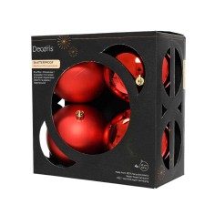 Box 4 balls christmas red