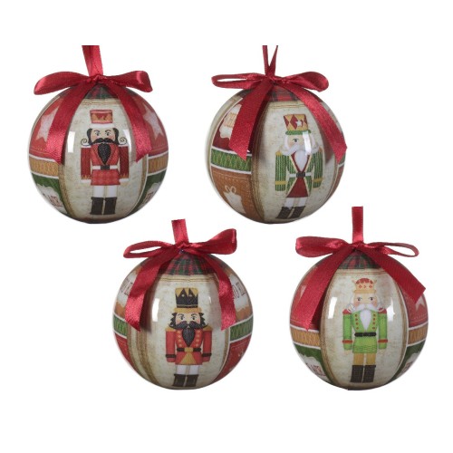Bauble polyfoam 4ass