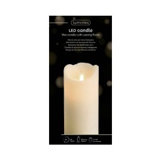 LED candle cream/warm white 15cm