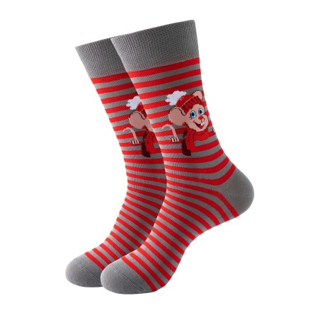 Sock - Grey/red mouse