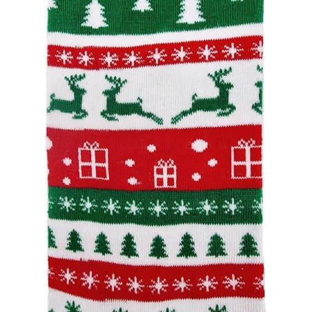 Sock - White/red/green