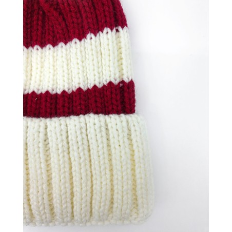 Santa beanie - Red/white striped