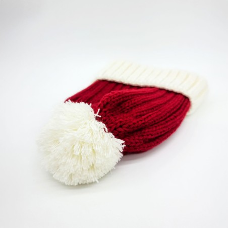Santa beanie - Red w. white brim