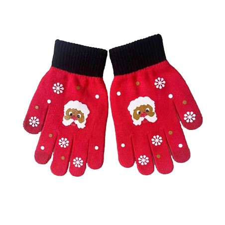Gloves - Red w. Santa