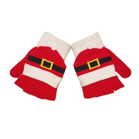 Mittens/half gloves - Santa belt