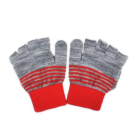 Mittens/half gloves -  Grey w. Rudolph