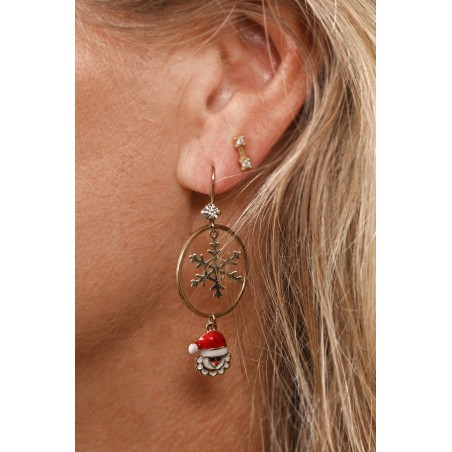 Earring - Snowflake and Santa