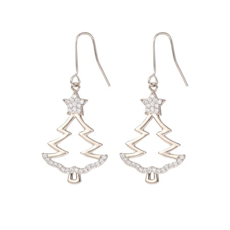 Earring - Xmas tree light gold