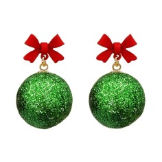 Earring - Green ball
