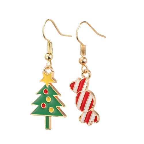 Earring - Candy and xmas tree