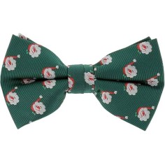 Bowtie - Green w. Santa's face