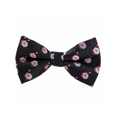 Bowtie - Black w. Santa's face