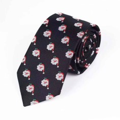 Tie - Black w. red hat