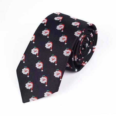 Tie - Black w. red hat