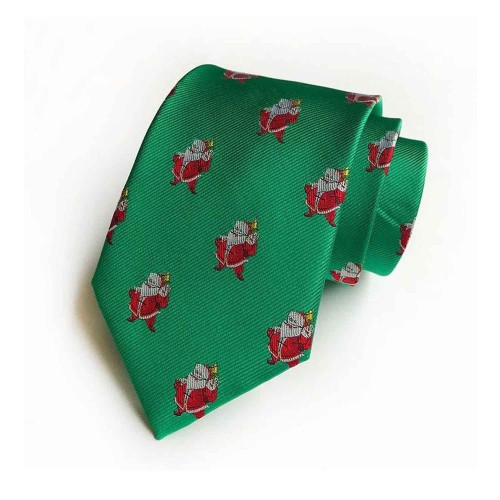 Tie - Green w. Santa