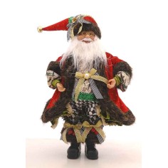 45cm Standing red green Santa
