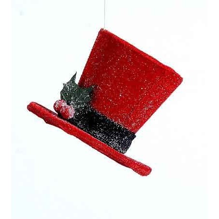 10cm Red hanging hat