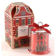 140gr Christmas spice soy mix scented candle in color box 8% frag