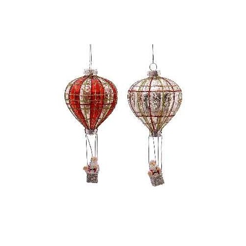 14cm Glass air balloon orn