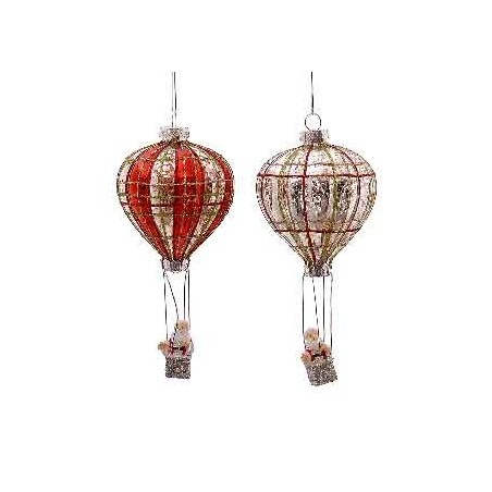 14cm Glass air balloon orn