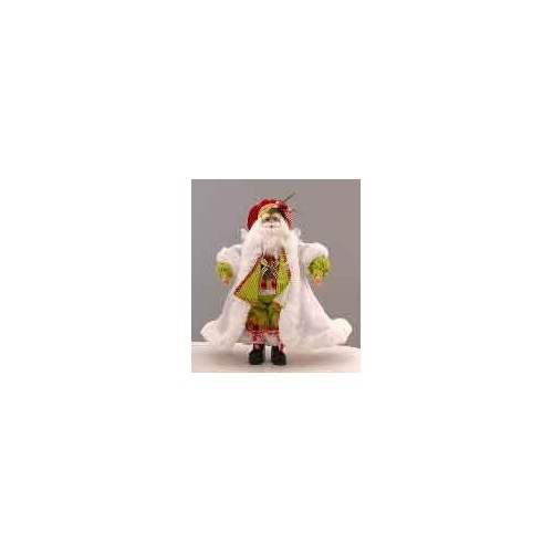 45cm Red green Santa w/stand
