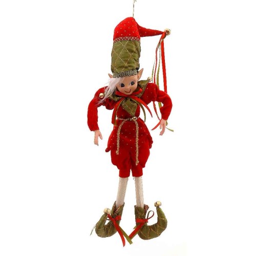 66cm Red green elf