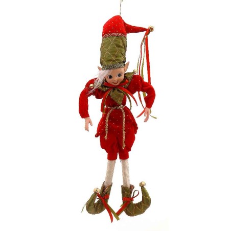 66cm Red green elf