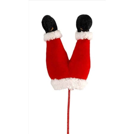 78,5cm Fabric stuffed Santa's legs pick
