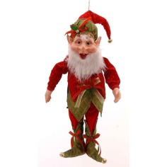 91cm Red green fat elf