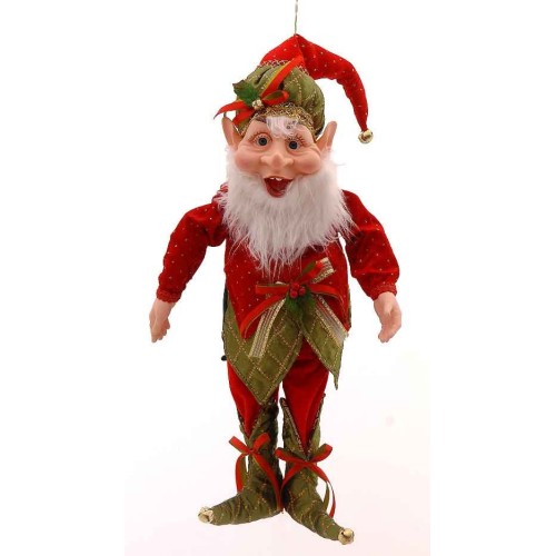 91cm Red green fat elf