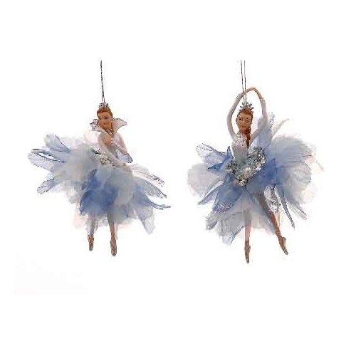 15,20cm lt blue ballerina ornament