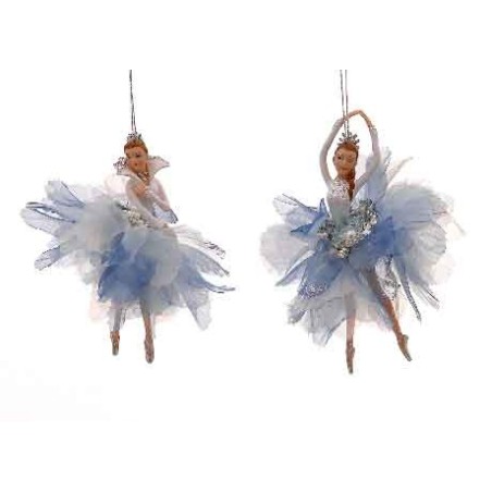 15,20cm lt blue ballerina ornament