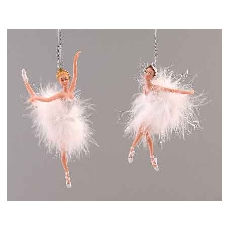 19cm Plastic white ballerina