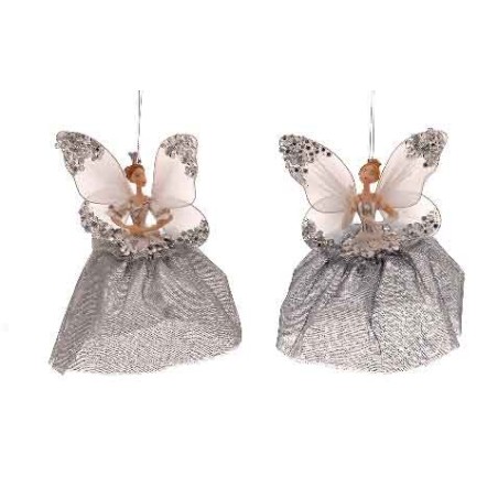 20cm Polyresin ballerina w/wings