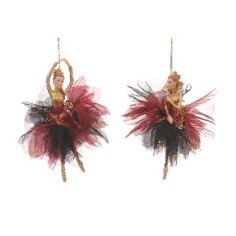15,20cm burgundy ballerina ornament