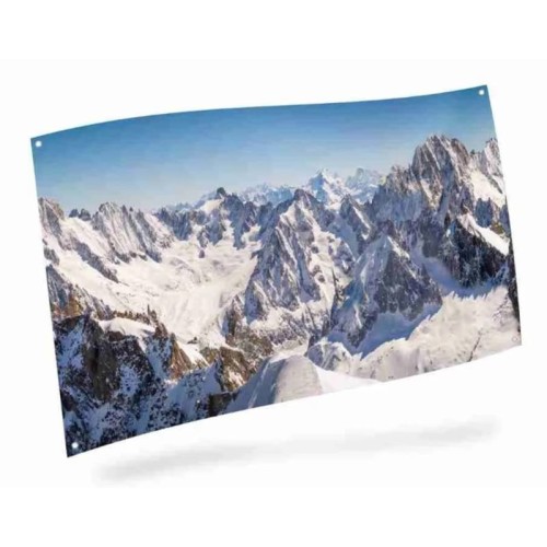 Background Cloth Mountain Peaks
