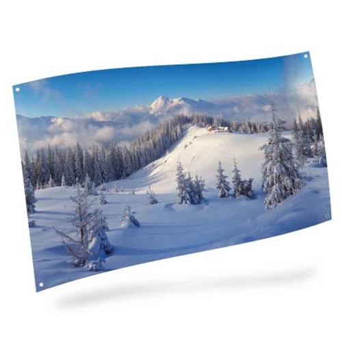 Background Cloth Winter Forest 300x150cm
