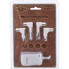 Switch adapter 4.5 volt 4 plugs out Luville male